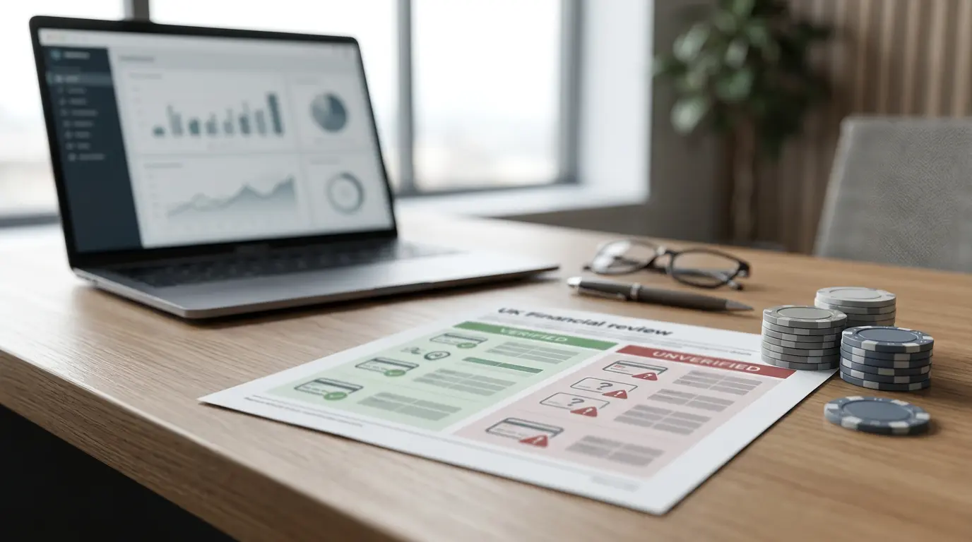 Editorial payment checklist with verified and unverified columns
